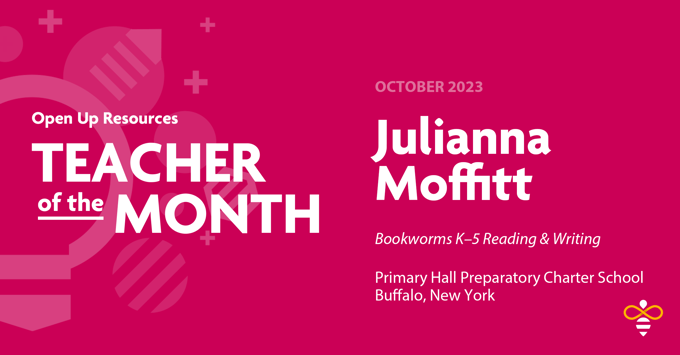 Moffitt Selected as National Teacher of the Month for October 2023
