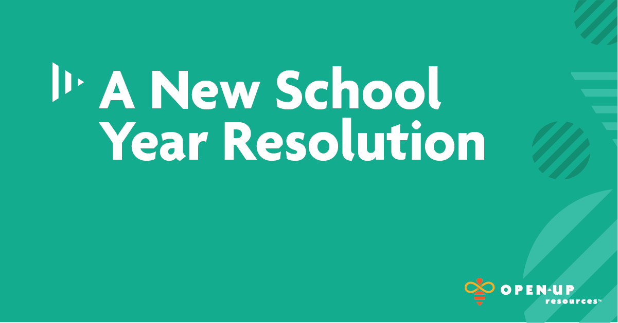 A New School Year Resolution